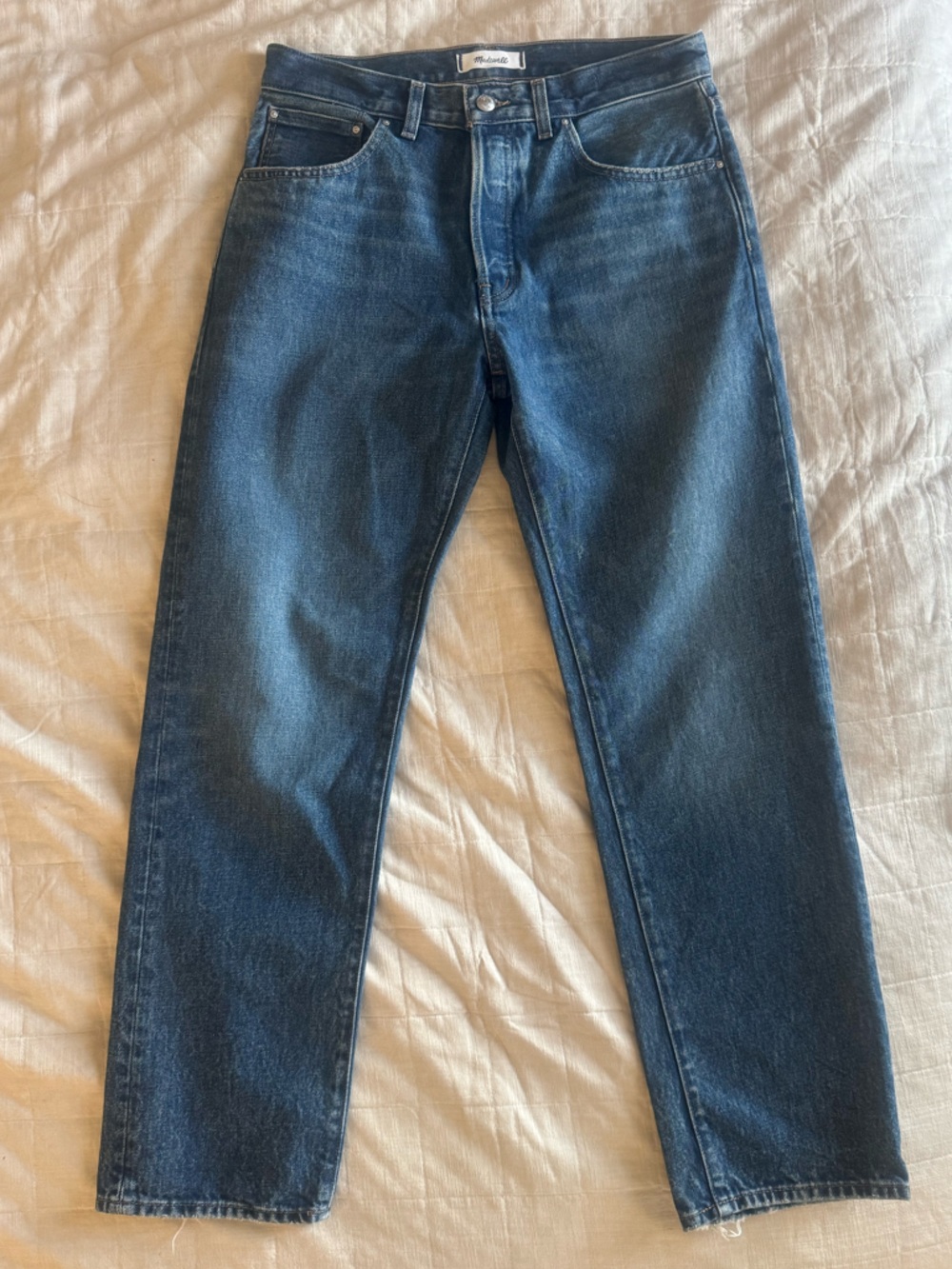 NWT Madewell The Dean Easy Straight Jeans 27 - Picture 3 of 10